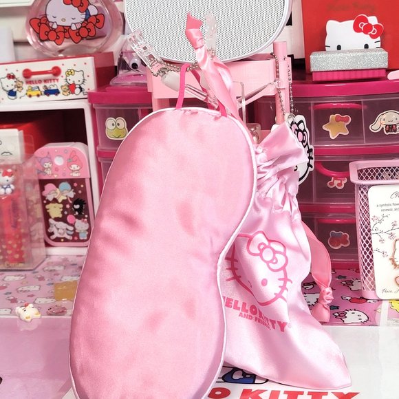 Hello Kitty & Friends 1pc Satin Sleep Mask with Storage Bag - Picture 2 of 6
